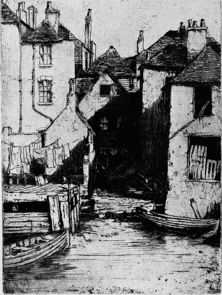 An illustration from Modern etchings, mezzotints and dry-points, 1913, leaf 65