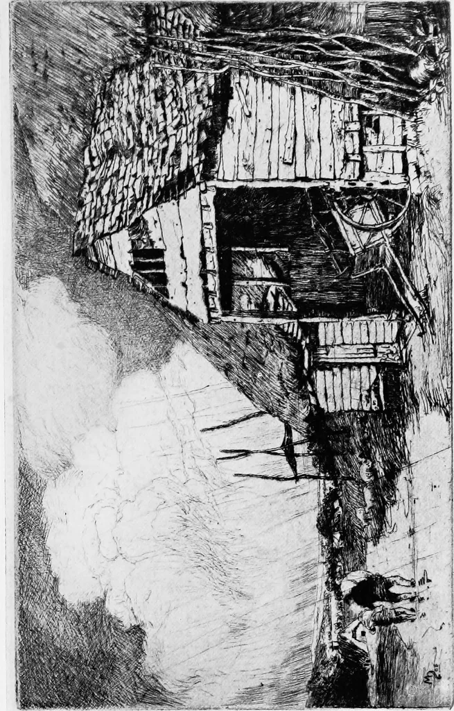 An illustration from Modern etchings, mezzotints and dry-points, 1913, leaf 66