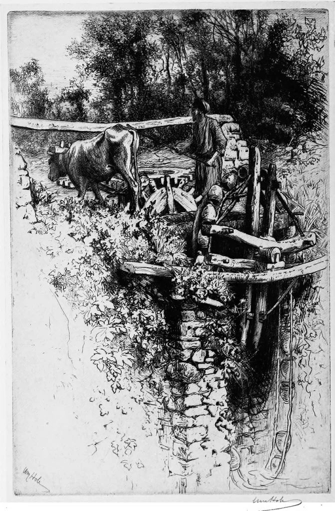 An illustration from Modern etchings, mezzotints and dry-points, 1913, leaf 67