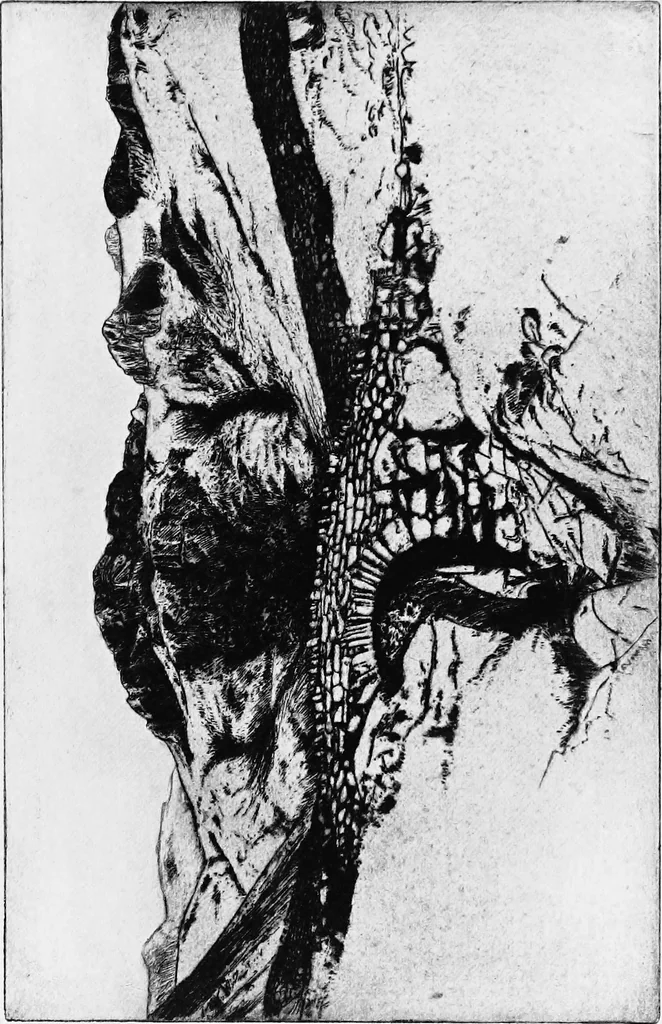 An illustration from Modern etchings, mezzotints and dry-points, 1913, leaf 68