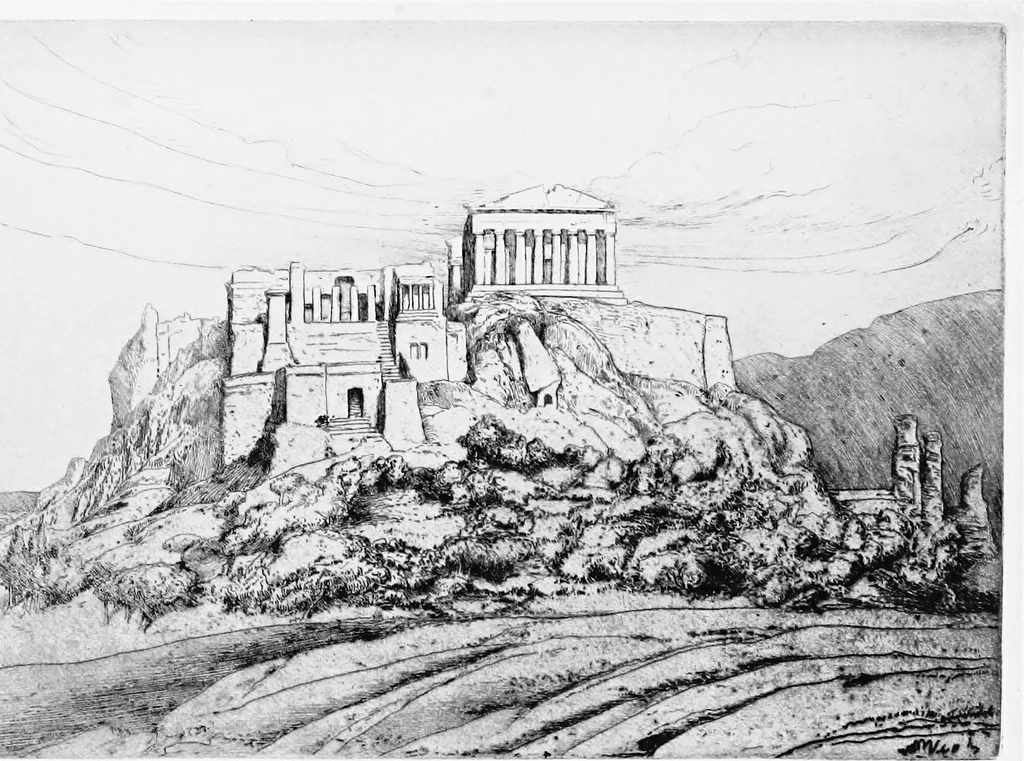 An illustration from Modern etchings, mezzotints and dry-points, 1913, leaf 70