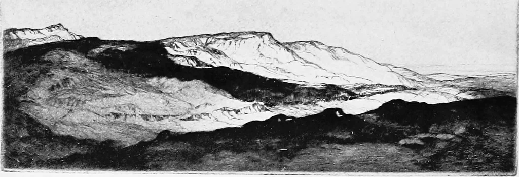 An illustration from Modern etchings, mezzotints and dry-points, 1913, leaf 71