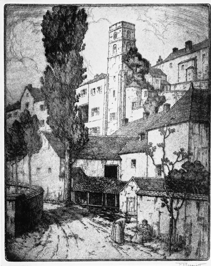 An illustration from Modern etchings, mezzotints and dry-points, 1913, leaf 84