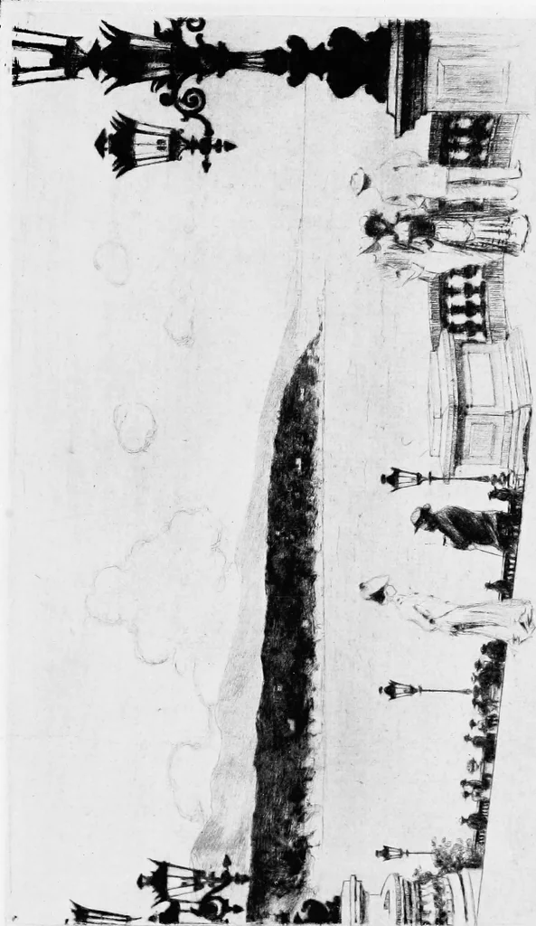 An illustration from Modern etchings, mezzotints and dry-points, 1913, leaf 96
