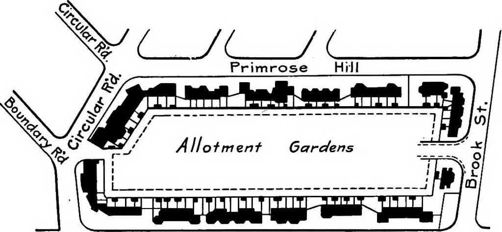 An illustration from City planning, with special reference to the planning of streets and lots, 1916, leaf 244