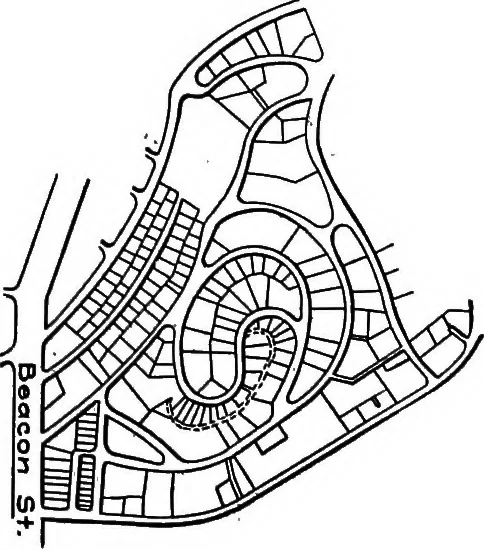 An illustration from City planning, with special reference to the planning of streets and lots, 1916, leaf 82