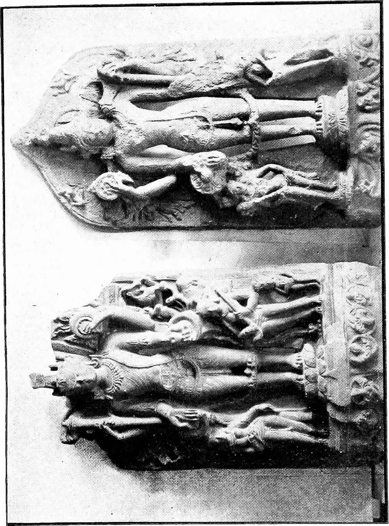An illustration from Handbook to the sculptures in the Museum of the Bangiya Sahitya Parishad, 1922, leaf 100