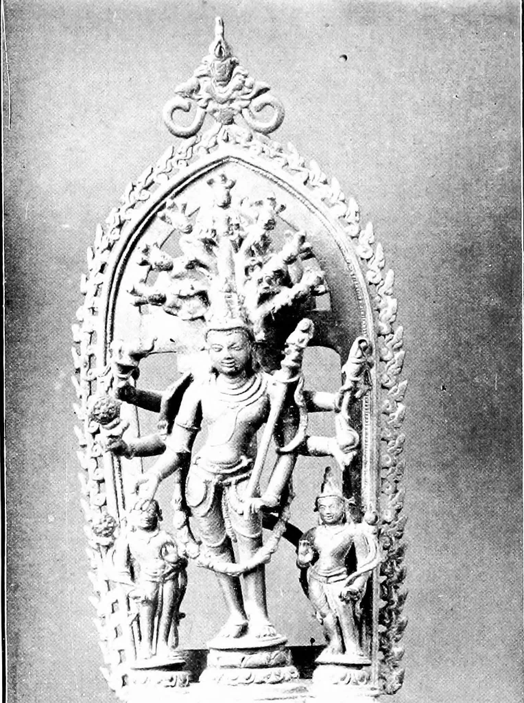 An illustration from Handbook to the sculptures in the Museum of the Bangiya Sahitya Parishad, 1922, leaf 212