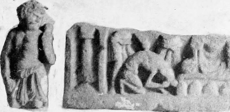 An illustration from Handbook to the sculptures in the Museum of the Bangiya Sahitya Parishad, 1922, leaf 36