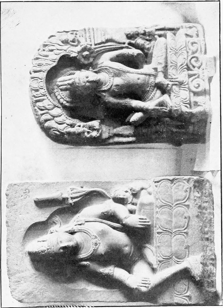 An illustration from Handbook to the sculptures in the Museum of the Bangiya Sahitya Parishad, 1922, leaf 62