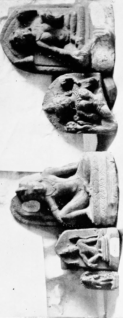 An illustration from Handbook to the sculptures in the Museum of the Bangiya Sahitya Parishad, 1922, leaf 64
