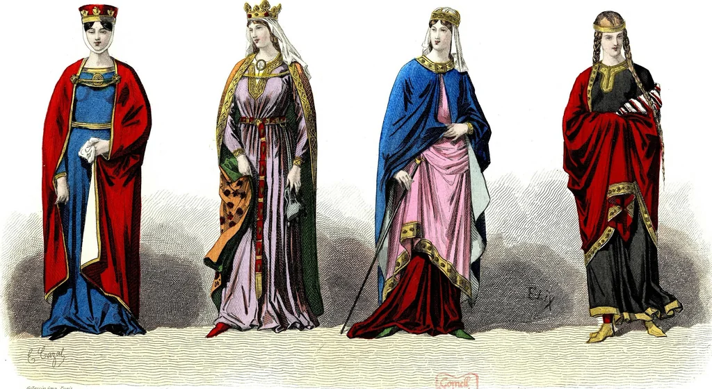 An illustration from The history of fashion in France, or, The dress of women from the Gallo-Roman period to the present time, 1882, leaf 351