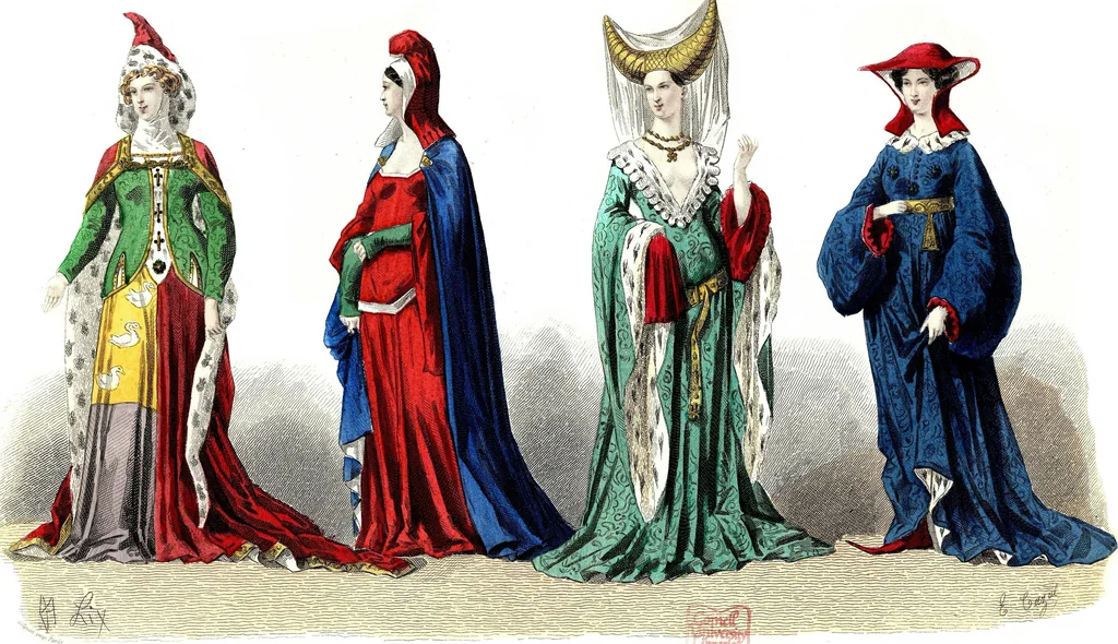 An illustration from The history of fashion in France, or, The dress of women from the Gallo-Roman period to the present time, 1882, leaf 353