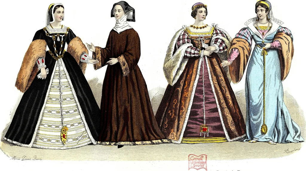 An illustration from The history of fashion in France, or, The dress of women from the Gallo-Roman period to the present time, 1882, leaf 356