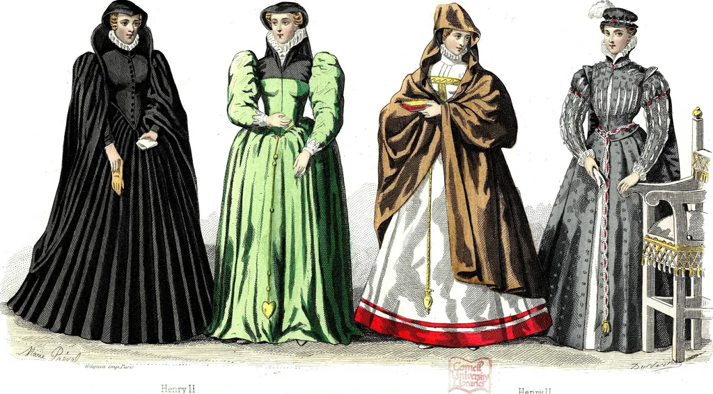 An illustration from The history of fashion in France, or, The dress of women from the Gallo-Roman period to the present time, 1882, leaf 357