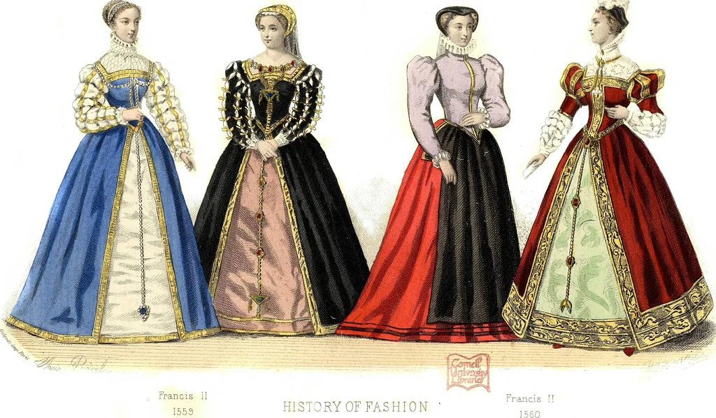 An illustration from The history of fashion in France, or, The dress of women from the Gallo-Roman period to the present time, 1882, leaf 358