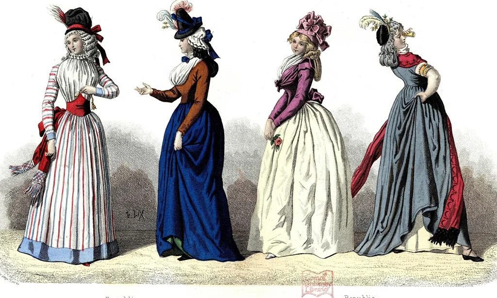 An illustration from The history of fashion in France, or, The dress of women from the Gallo-Roman period to the present time, 1882, leaf 362