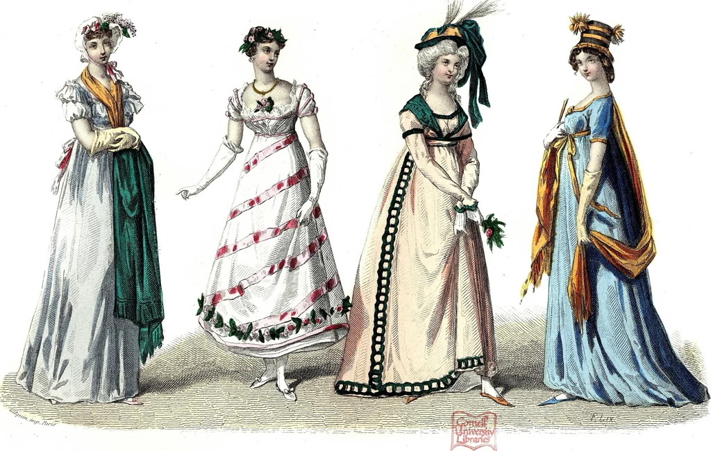 An illustration from The history of fashion in France, or, The dress of women from the Gallo-Roman period to the present time, 1882, leaf 363