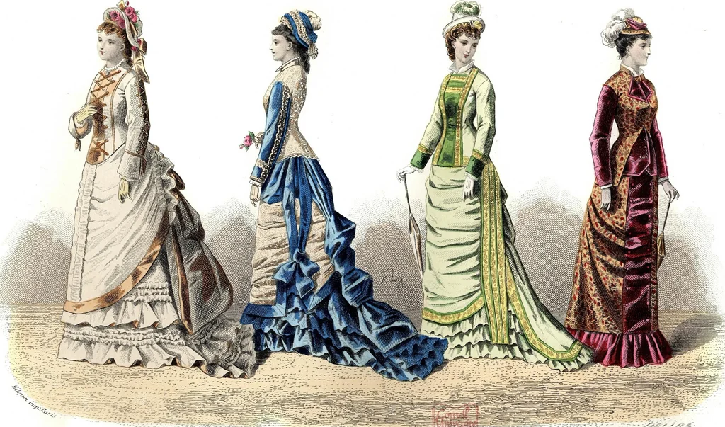 An illustration from The history of fashion in France, or, The dress of women from the Gallo-Roman period to the present time, 1882, leaf 367
