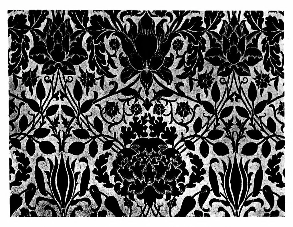 An illustration from Silk and wool tapestries, brocades, etc., 1900, leaf 10