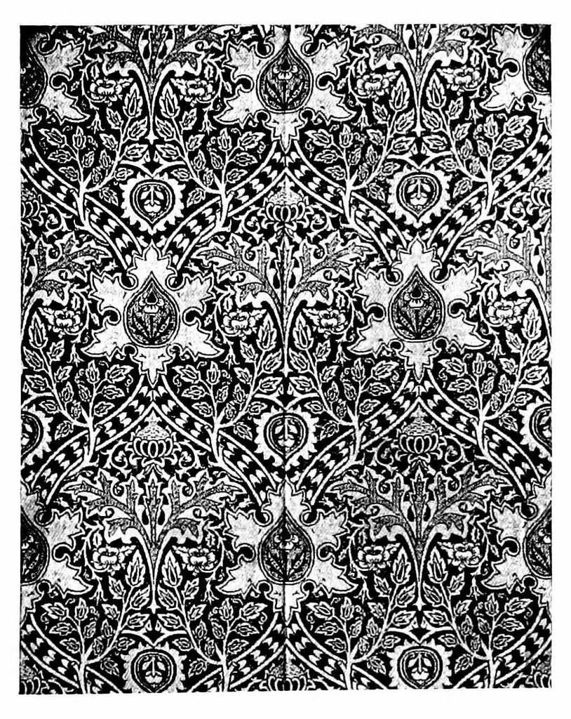 An illustration from Silk and wool tapestries, brocades, etc., 1900, leaf 16
