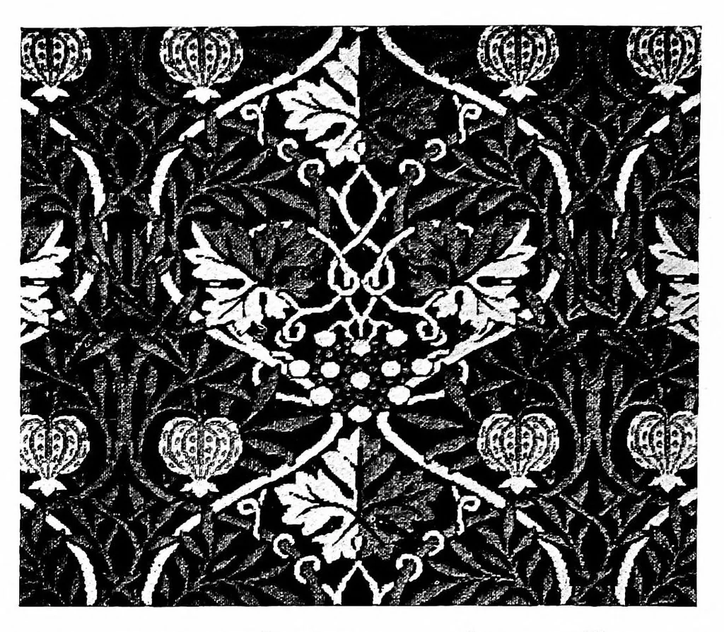 An illustration from Silk and wool tapestries, brocades, etc., 1900, leaf 17