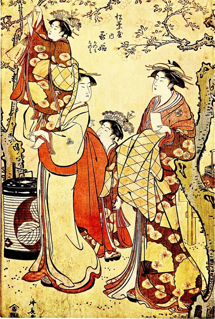 An illustration from A history of Japanese colour-prints, 1910, leaf 246