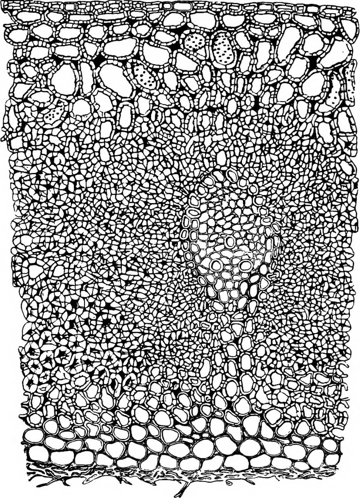 An illustration from The microscopy of vegetable foods : with special reference to the detection of adulteration and the diagnosis of mixtures, 1906, leaf 113