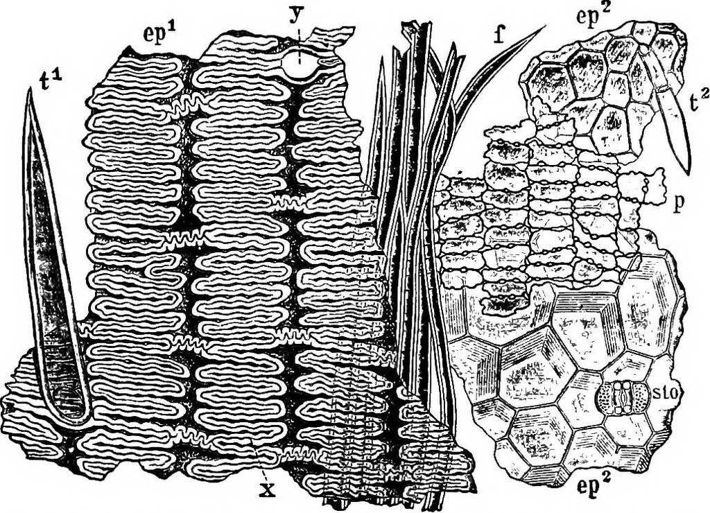 An illustration from The microscopy of vegetable foods : with special reference to the detection of adulteration and the diagnosis of mixtures, 1906, leaf 130
