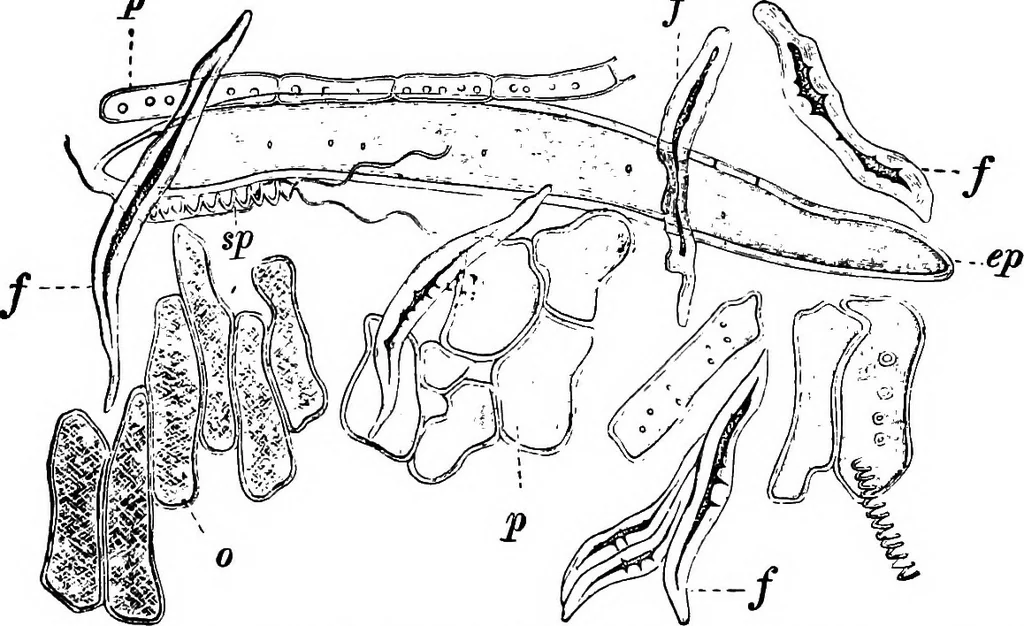 An illustration from The microscopy of vegetable foods : with special reference to the detection of adulteration and the diagnosis of mixtures, 1906, leaf 156