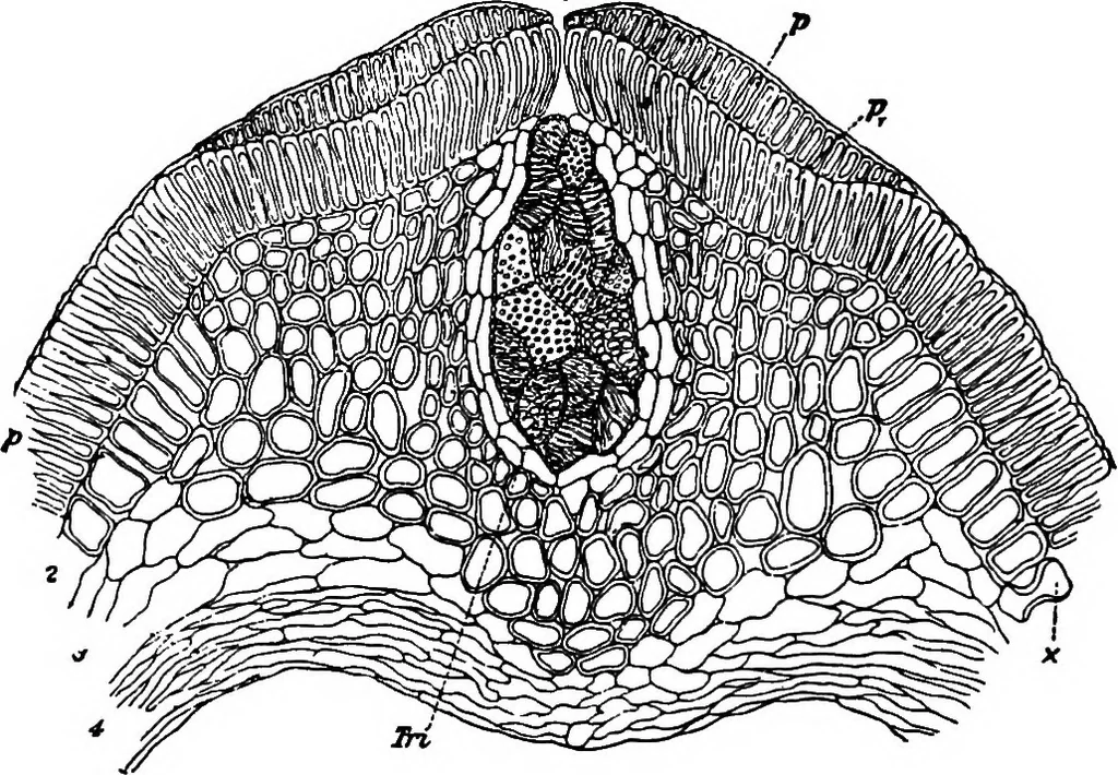 An illustration from The microscopy of vegetable foods : with special reference to the detection of adulteration and the diagnosis of mixtures, 1906, leaf 257