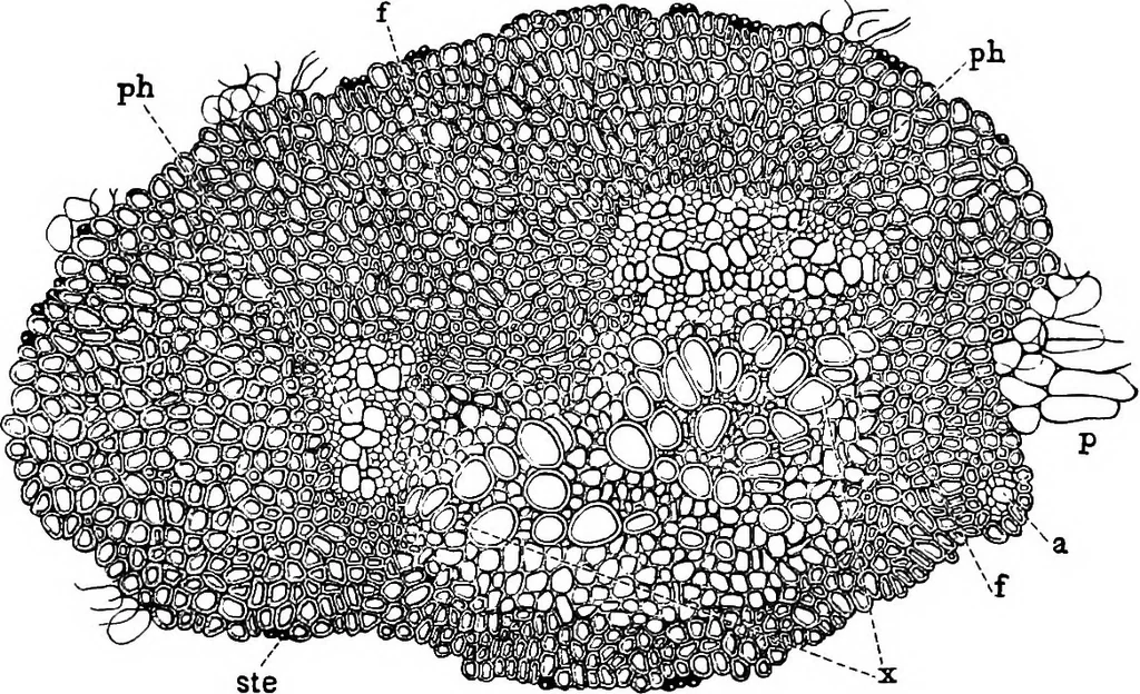 An illustration from The microscopy of vegetable foods : with special reference to the detection of adulteration and the diagnosis of mixtures, 1906, leaf 306