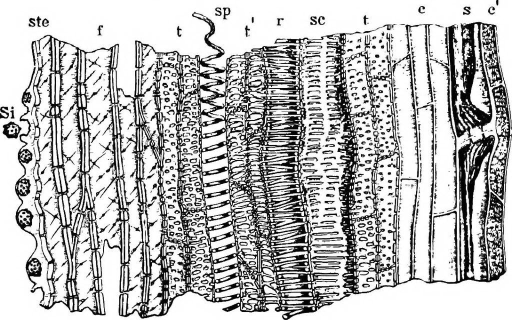 An illustration from The microscopy of vegetable foods : with special reference to the detection of adulteration and the diagnosis of mixtures, 1906, leaf 307