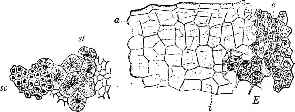 An illustration from The microscopy of vegetable foods : with special reference to the detection of adulteration and the diagnosis of mixtures, 1906, leaf 412