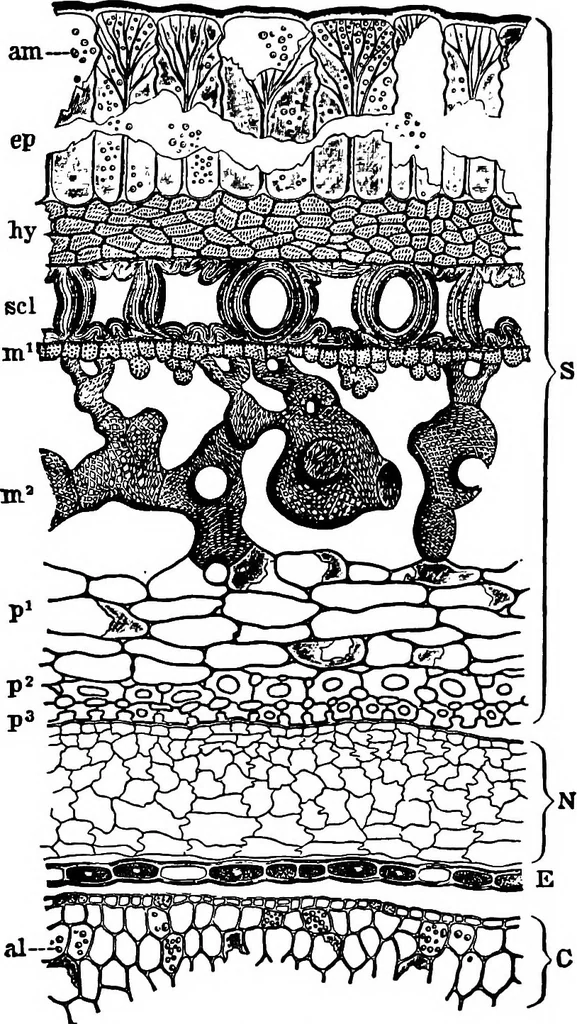An illustration from The microscopy of vegetable foods : with special reference to the detection of adulteration and the diagnosis of mixtures, 1906, leaf 426