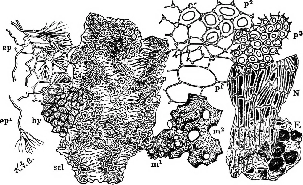 An illustration from The microscopy of vegetable foods : with special reference to the detection of adulteration and the diagnosis of mixtures, 1906, leaf 427