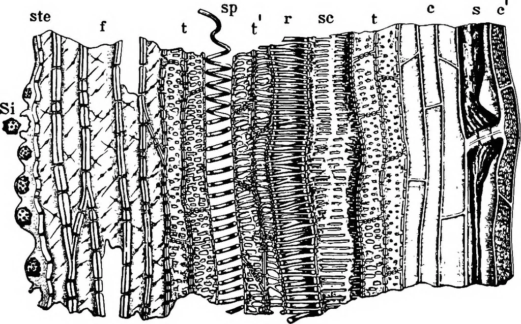 An illustration from The microscopy of vegetable foods : with special reference to the detection of adulteration and the diagnosis of mixtures, 1906, leaf 46