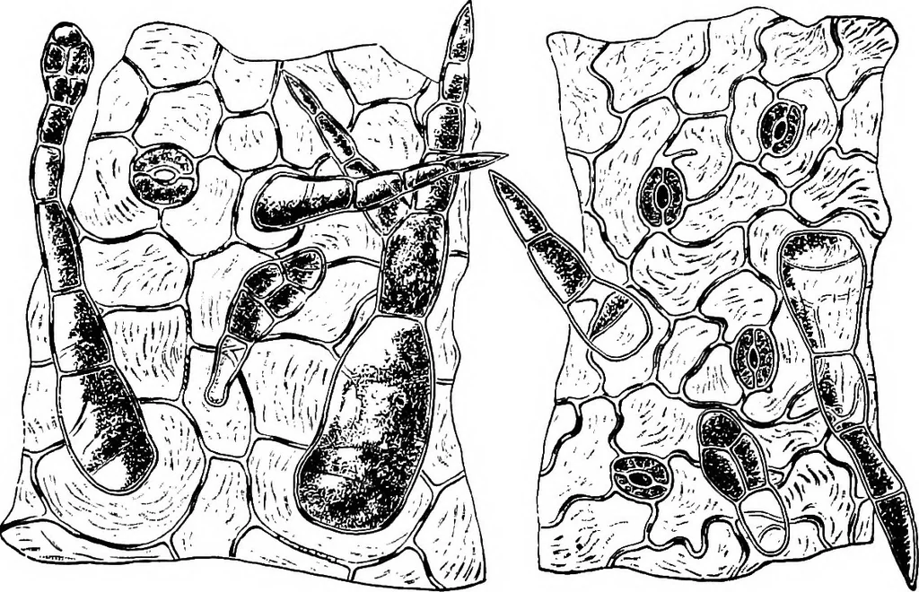 An illustration from The microscopy of vegetable foods : with special reference to the detection of adulteration and the diagnosis of mixtures, 1906, leaf 512