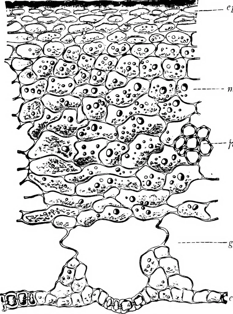 An illustration from The microscopy of vegetable foods : with special reference to the detection of adulteration and the diagnosis of mixtures, 1906, leaf 541
