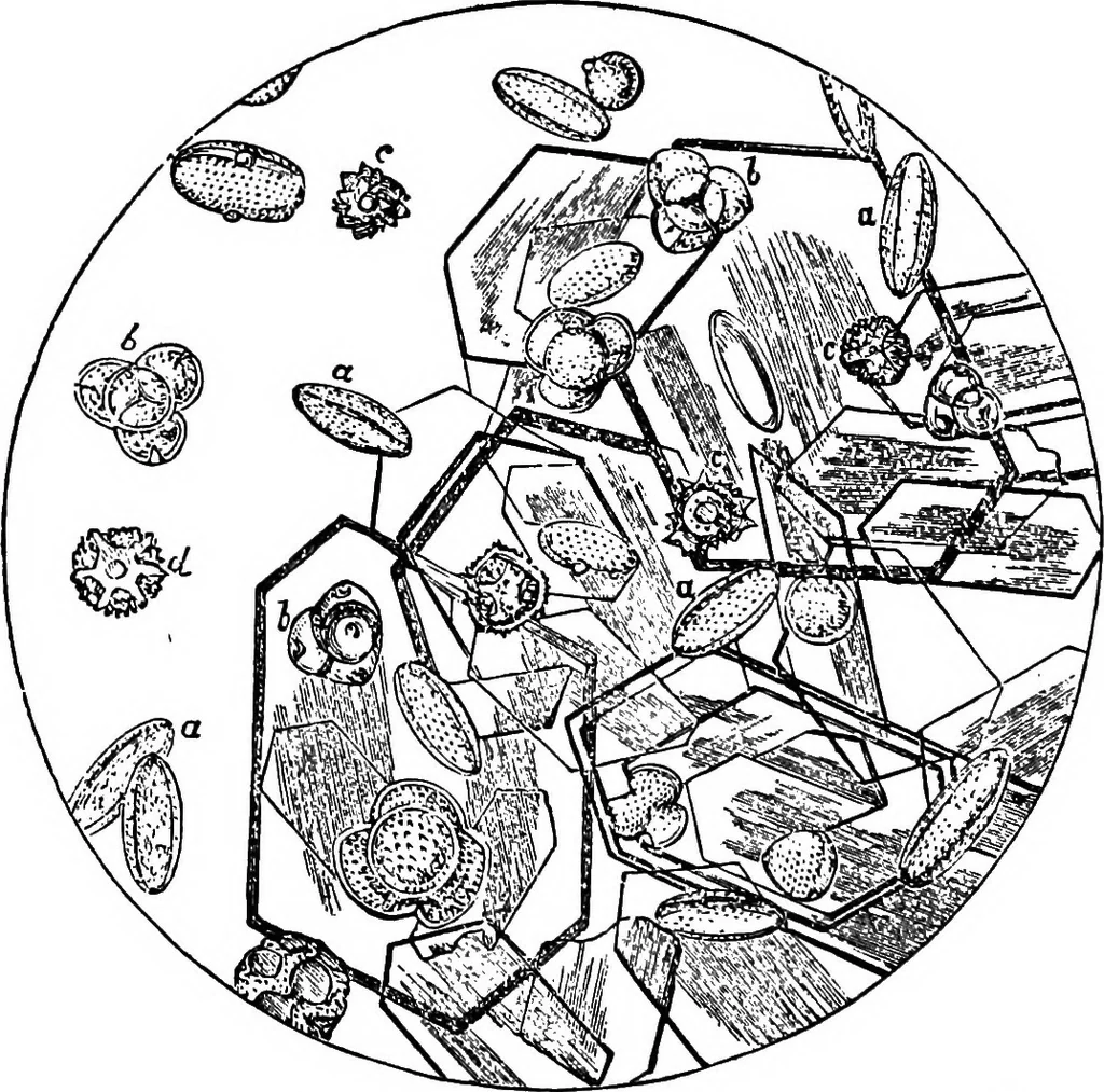 An illustration from The microscopy of vegetable foods : with special reference to the detection of adulteration and the diagnosis of mixtures, 1906, leaf 55