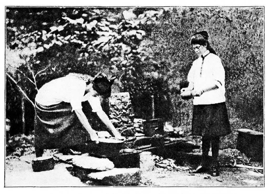 An illustration from Play and recreation for the open country, 1914, leaf 162