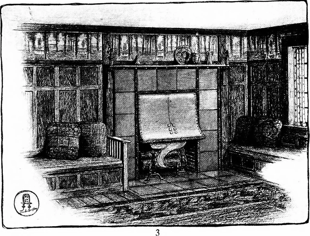 An illustration from Craftsman furnishing for the home, 1912, leaf 17