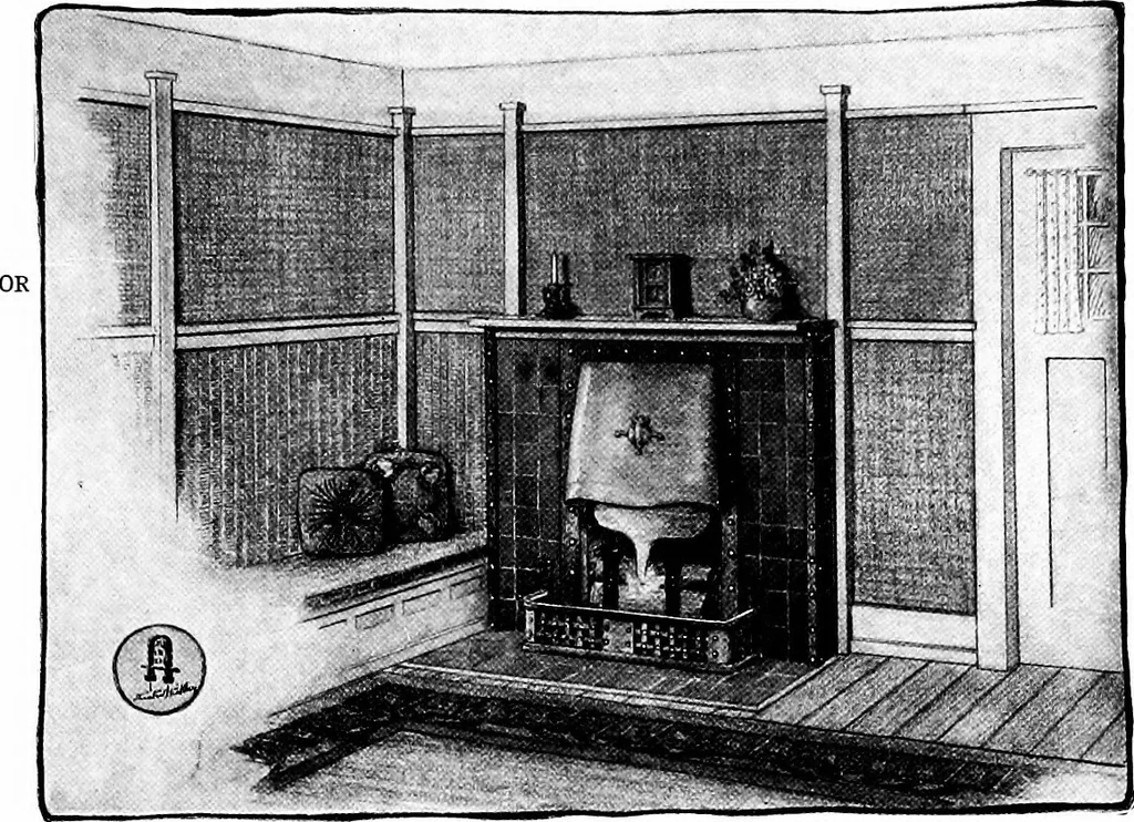 An illustration from Craftsman furnishing for the home, 1912, leaf 18