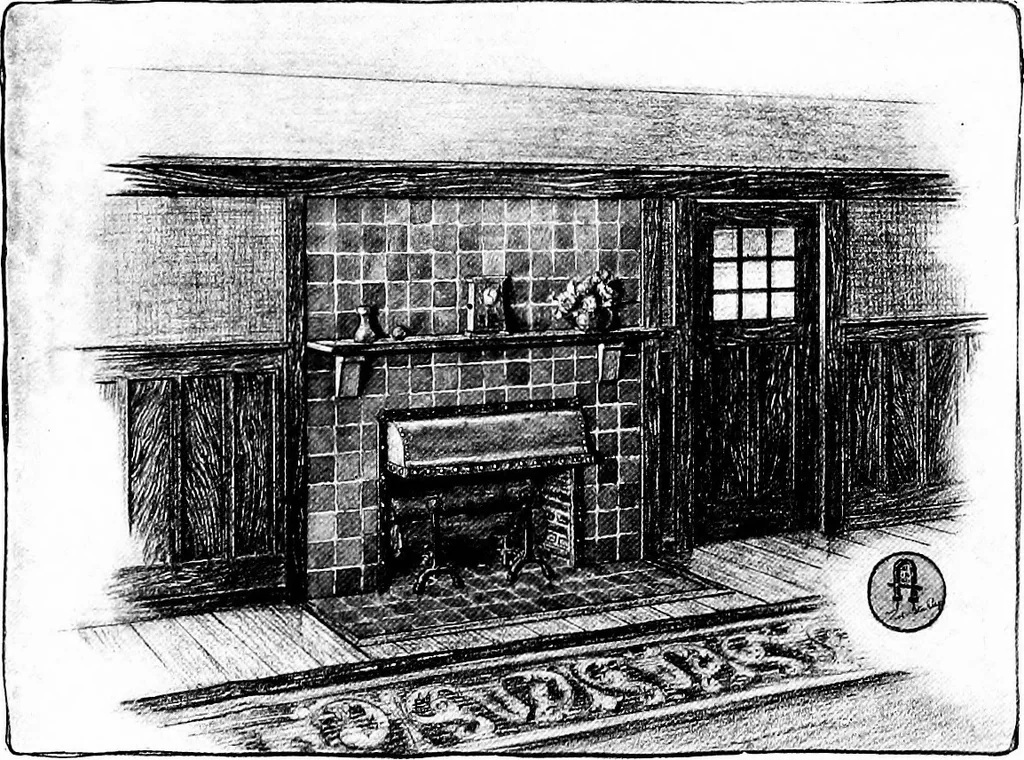 An illustration from Craftsman furnishing for the home, 1912, leaf 19