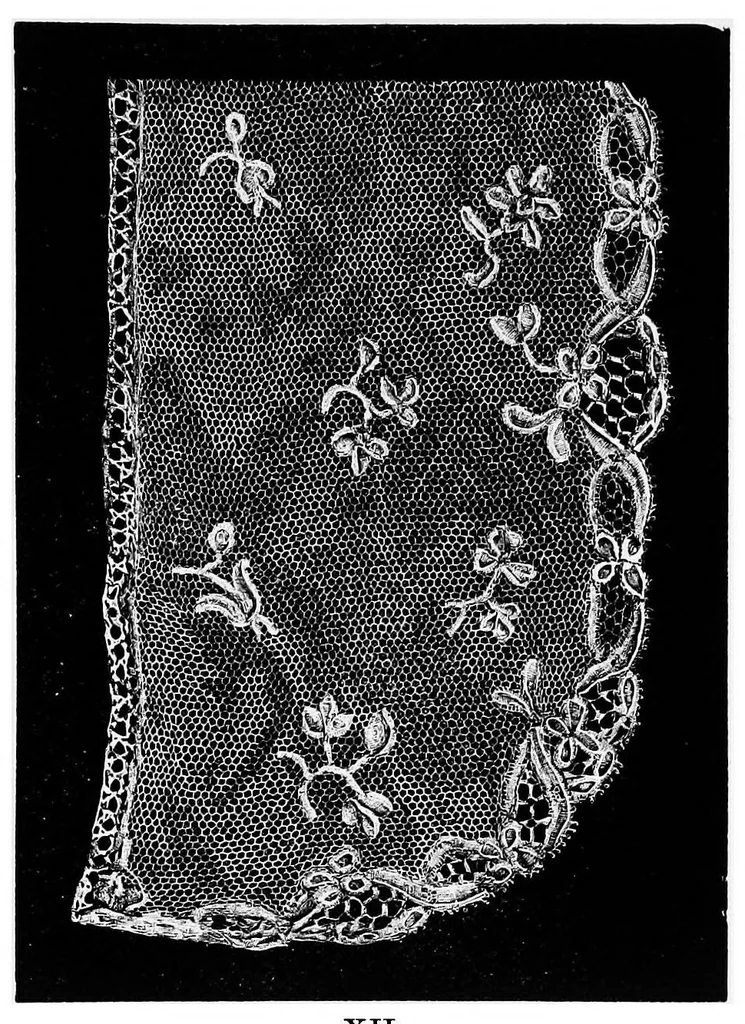 An illustration from A descriptive catalogue of the collection of lace in the South Kensington museum, 1881, leaf 102
