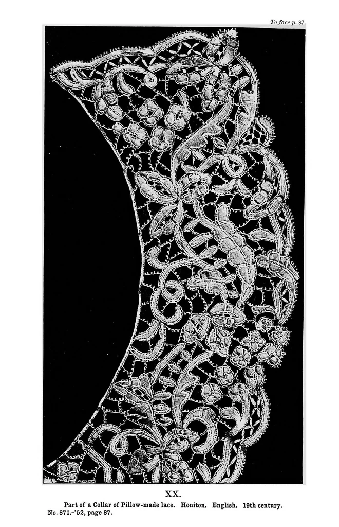 An illustration from A descriptive catalogue of the collection of lace in the South Kensington museum, 1881, leaf 171