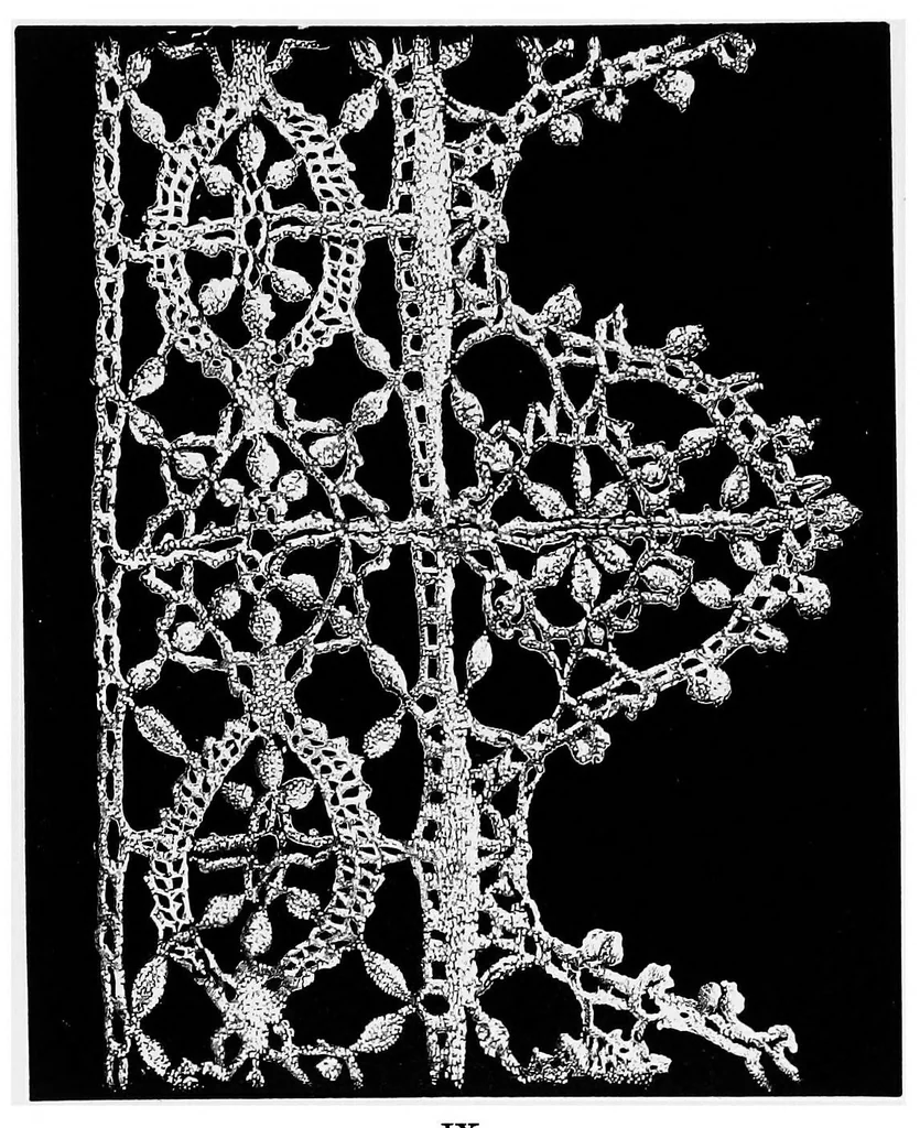 An illustration from A descriptive catalogue of the collection of lace in the South Kensington museum, 1881, leaf 82