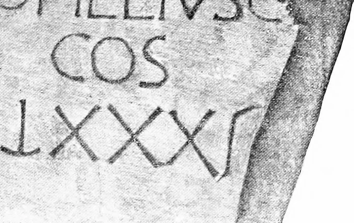 An illustration from Introduction to the study of Latin inscriptions, 1896, leaf 264