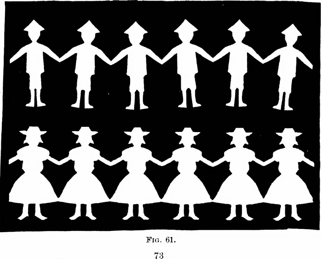 An illustration from Seat work and industrial occupations; a practical course for primary grades, 1905, leaf 76