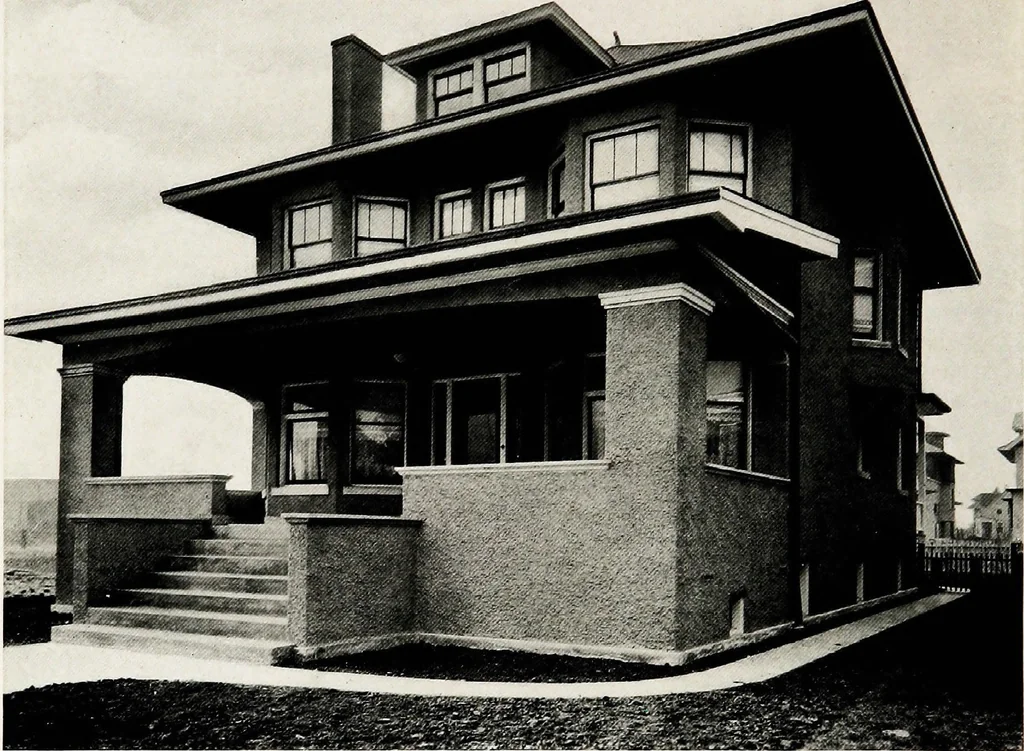 An illustration from Fireproof construction : for houses and other buildings of moderate cost, 1911, leaf 23